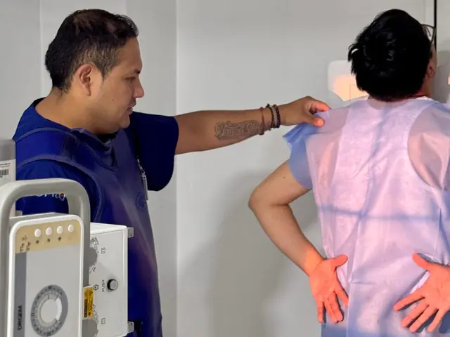 Toma de radiografía de tórax en VIGPRO